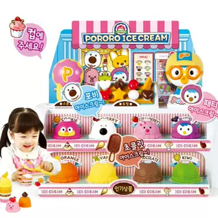 韩国进口宝露露儿童冰淇淋机冰激凌雪糕店过年礼物过家家儿童玩具