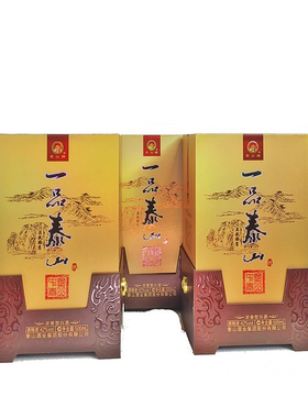 一品泰山酒山东泰安名酒小窖佳酿浓香白酒型42度500ml4瓶箱