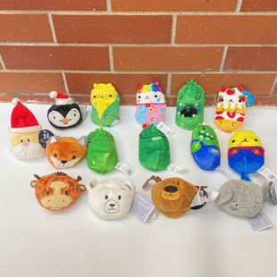 外贸可爱玉米动物沙包毛绒公仔 肥胖好捏豆粒水果蔬菜毛绒玩具