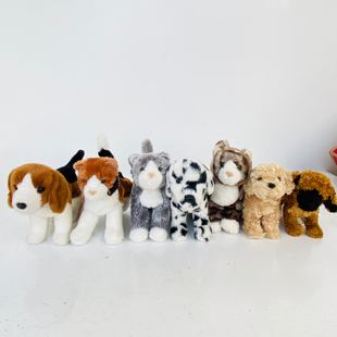 美国道格拉斯小狗毛绒公仔 老款样板修狗毛绒玩偶 手抓小狗玩偶