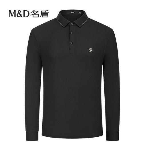 md商务长袖polo衫名盾
