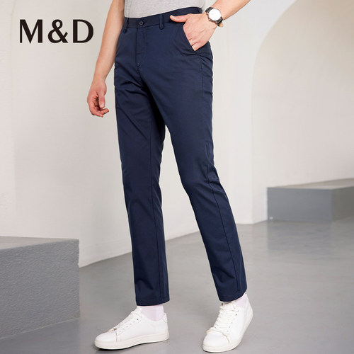 名盾长百搭纯色商务休闲裤