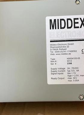 全新库存MIDDEX K6004100-05马达控制器,全新。单价6全新议价