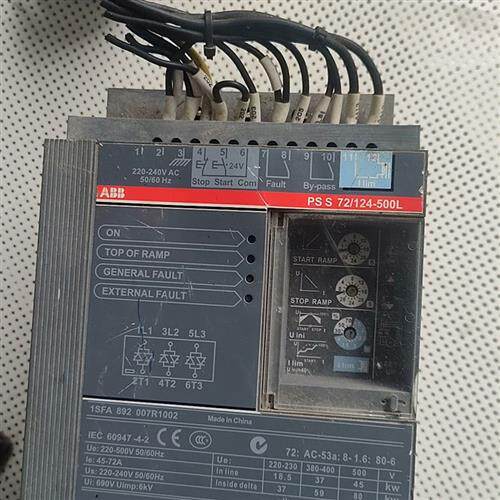 全新库存PSS72/124-500L拆机abb软启动器37kw的吧,全新议价