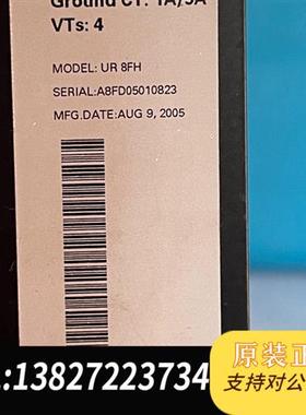 全新库存美国GE Multilin控制器模块8F UR8FH 可充新全新议价