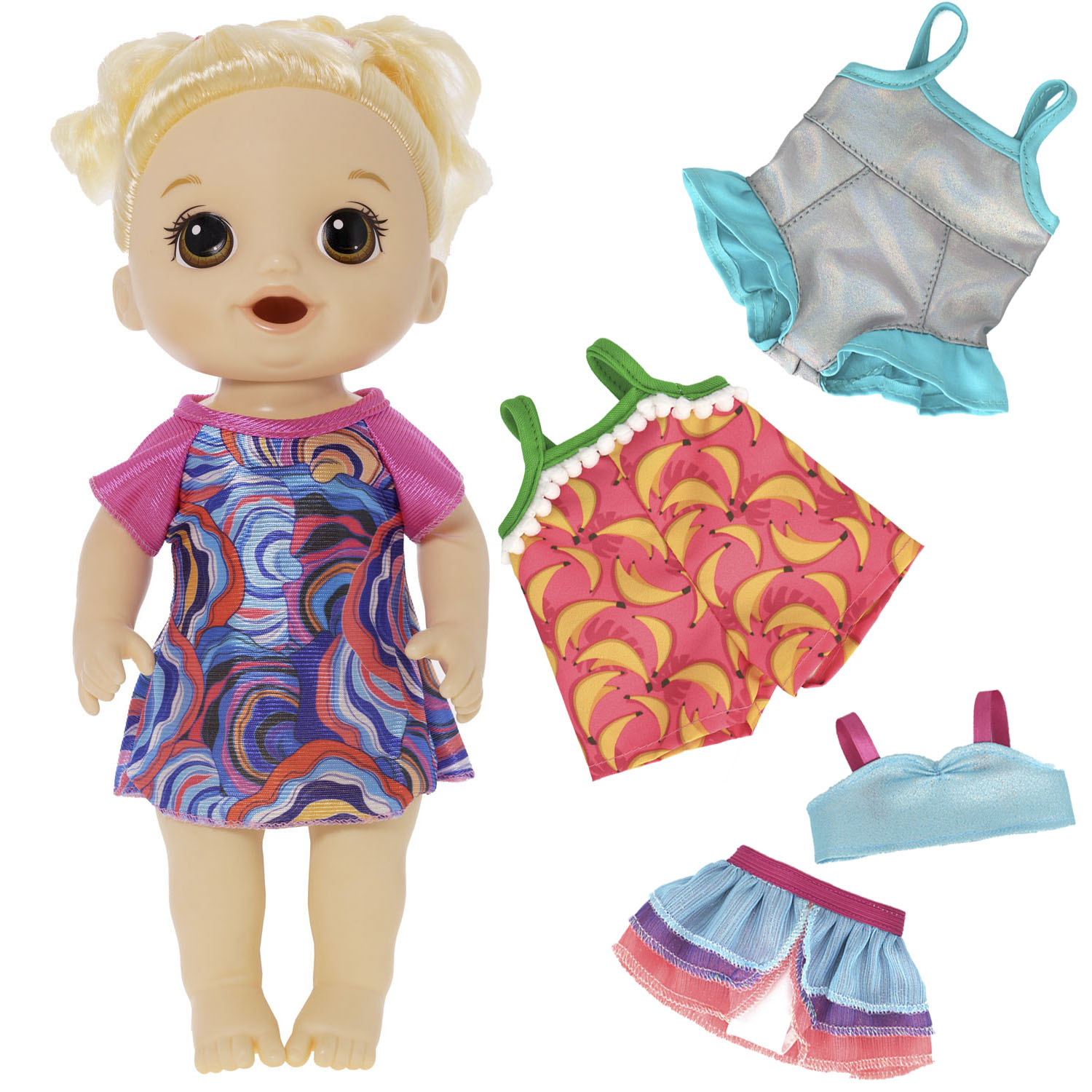 26cm女孩娃娃夏季泳衣