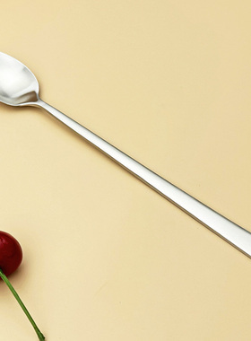 德国Tchibo勺 18/10不锈钢镜光长冰勺长柄勺饮料勺冰饮勺搅拌勺