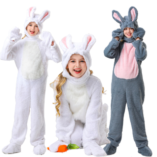 拔萝卜小白兔服装兔子造型演出服儿童rabbit costume动物主题服装