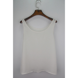 韩版 单层雪纺性感百搭打底衫 宽松大码 无袖 吊带背心 2022春夏新款