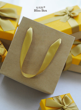 ins风手提高档节日礼物牛皮kraftpaperbag纸服装包装纸袋可定logo