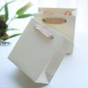 ins风米色母亲节礼品袋结婚logo定制手提纸袋手袋礼物包装礼袋