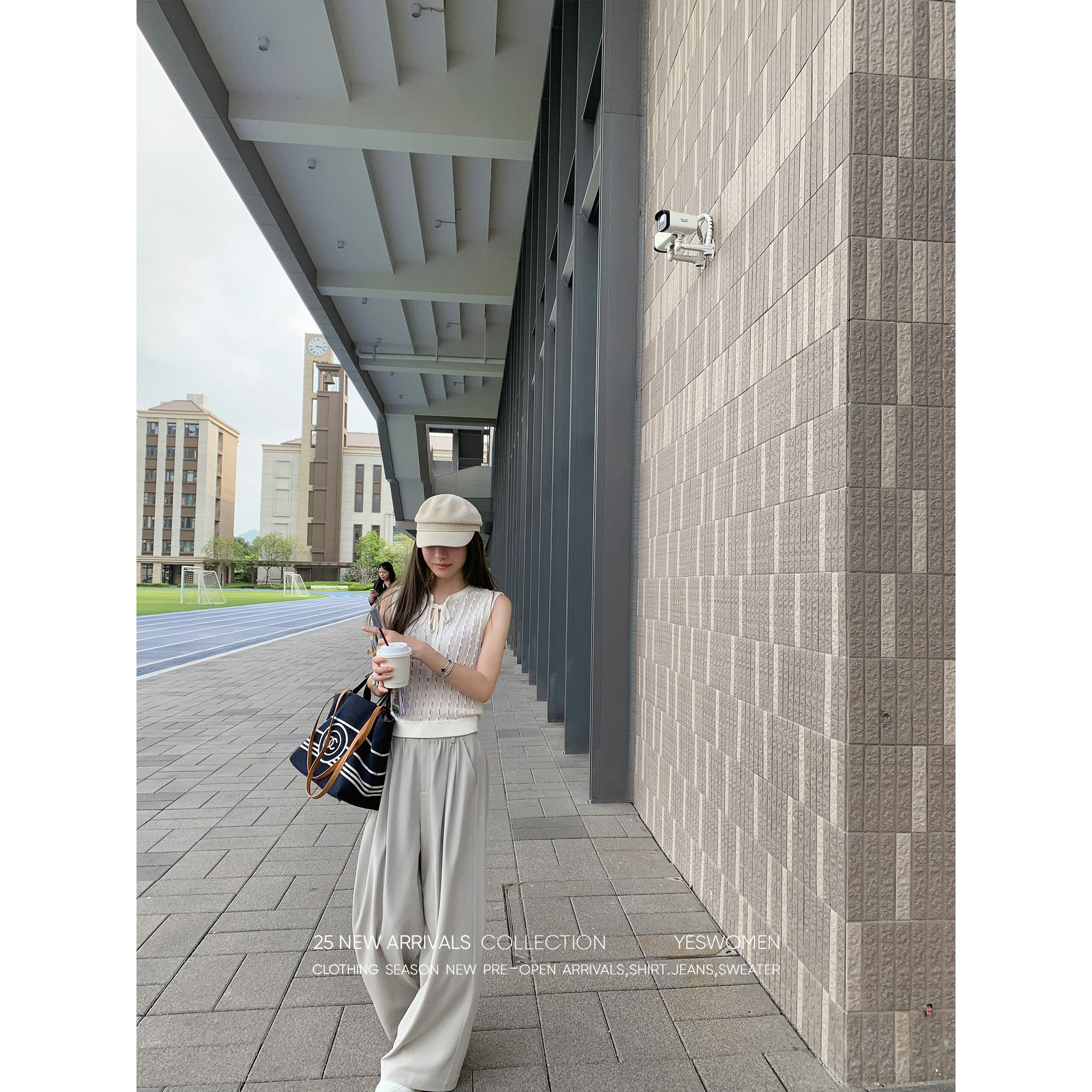 现货福利 懒人西裤·夏季新款薄款白色裤子宽松阔腿裤休