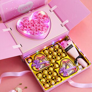 德芙巧克力礼盒装心形元旦新年情人节表白生日礼物送男女生女朋友