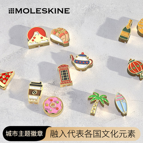 Moleskine城市主题徽章