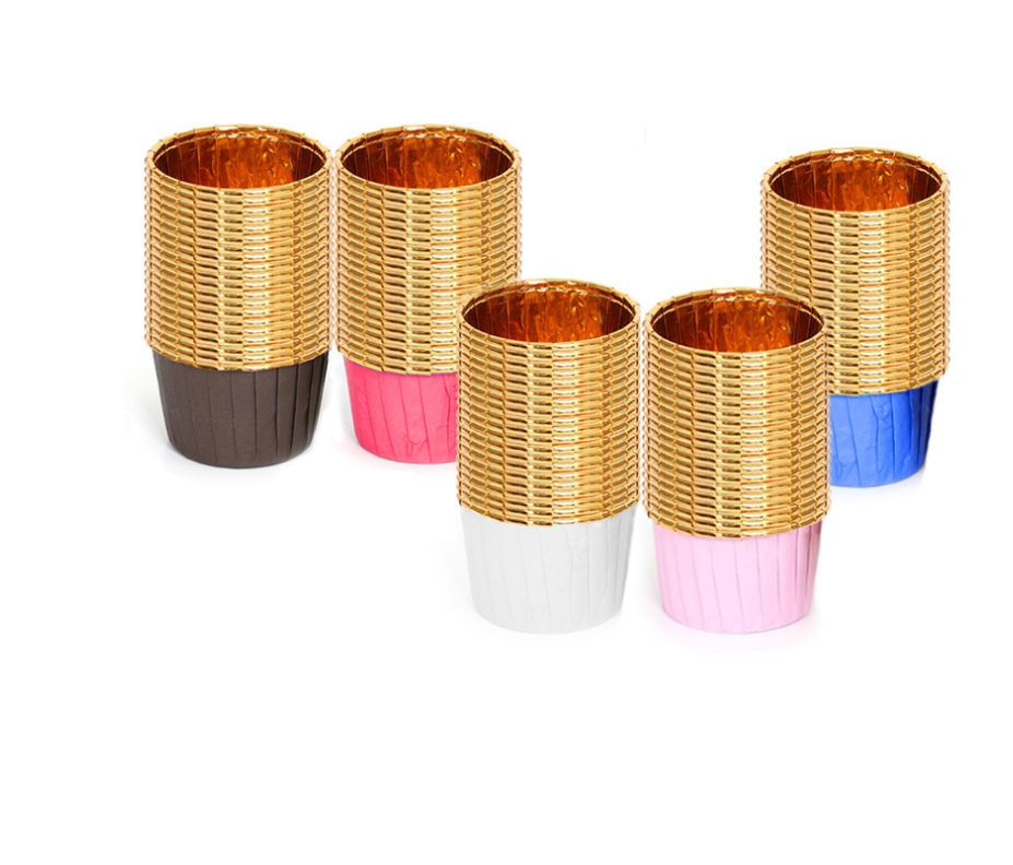 粉金蛋糕纸杯淋膜烘焙耐高温