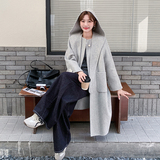帽子可拆卸双面呢大衣2C006-9927-P315-K478，女装毛呢外套，2C006