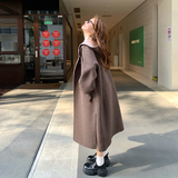 宽松韩版AB面双面呢大衣外套2C006-9940-P370-K558，女装毛呢外套，2C006