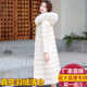 海宁真皮皮衣羽绒服女中长款 狐狸毛领绵羊皮皮草过膝外套 2025新款