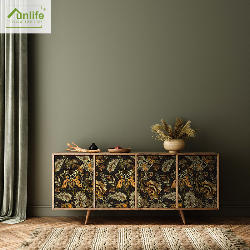 funlife花城复古奢华花卉墙面装饰墙贴衣柜家具翻新中古风贴纸,家居饰品,软装墙贴,淘宝优惠券,粉丝福利购,淘宝优惠卷