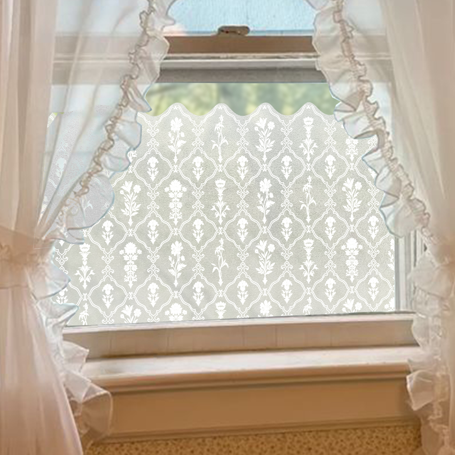 Funlife《Chinoiserie》原创法式中国风窗贴改造窗户装饰免胶