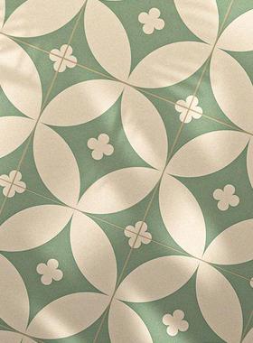 Funlife《Conte d'automne》法式奶油风牛油果绿仿花砖厨卫瓷砖贴