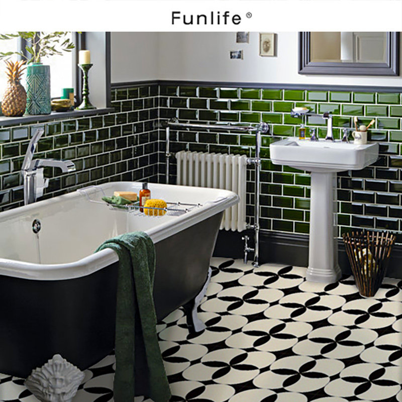 《Bloom》法式奶油自粘地面瓷砖贴纸卫生间装饰地贴厨房翻新,家居饰品,瓷砖贴,淘宝优惠券,粉丝福利购,淘宝优惠卷