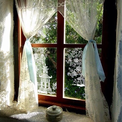 Funlife法式中国风月满西楼窗贴