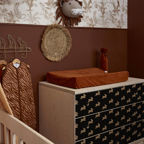 卡通兔兔自粘贴纸橱柜改色