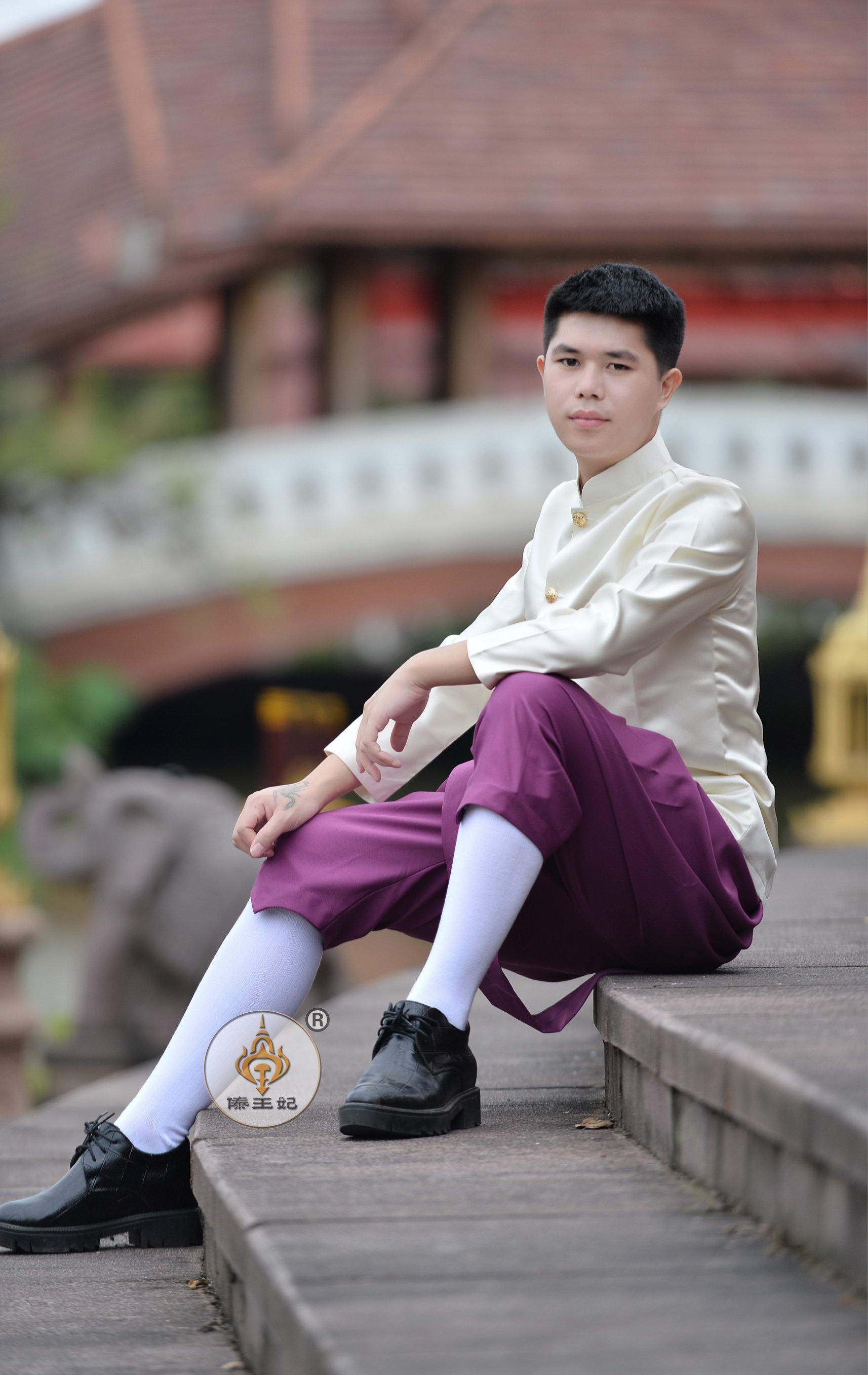 DAI PRINCESS COSTUME THAI COSTUME MENS SIMPLE THAI EVENT RESTAURANT WORKWEAR WELCOME SAMURAI AUTUMN AND WINTER LONG SLEEVES