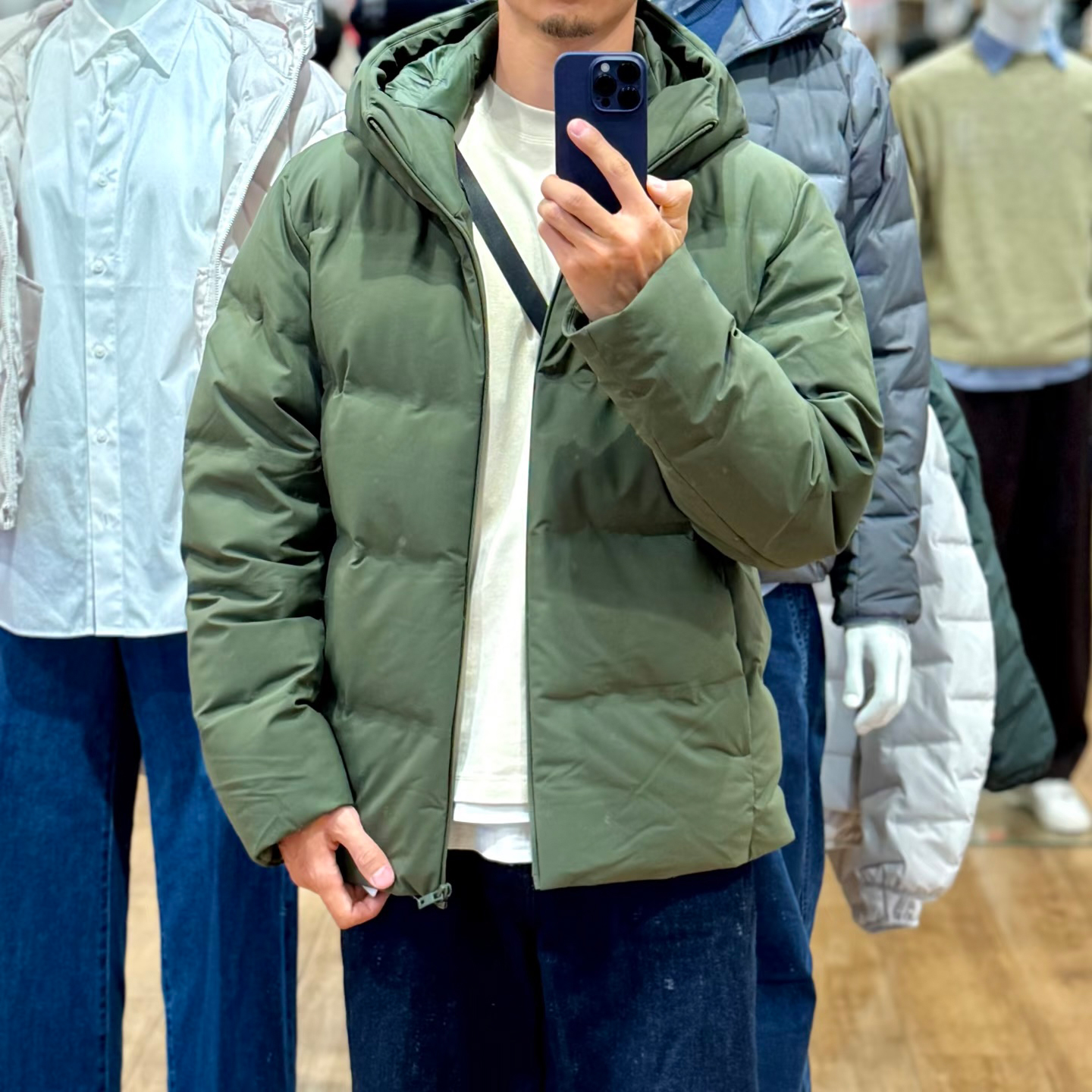 25款秋冬男装无缝羽绒连帽外套羽绒服保暖休闲夹克防风防水470077