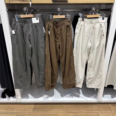 原单品质女装加绒工装裤保暖休闲直筒裤阔腿裤长裤伞兵裤冬479402