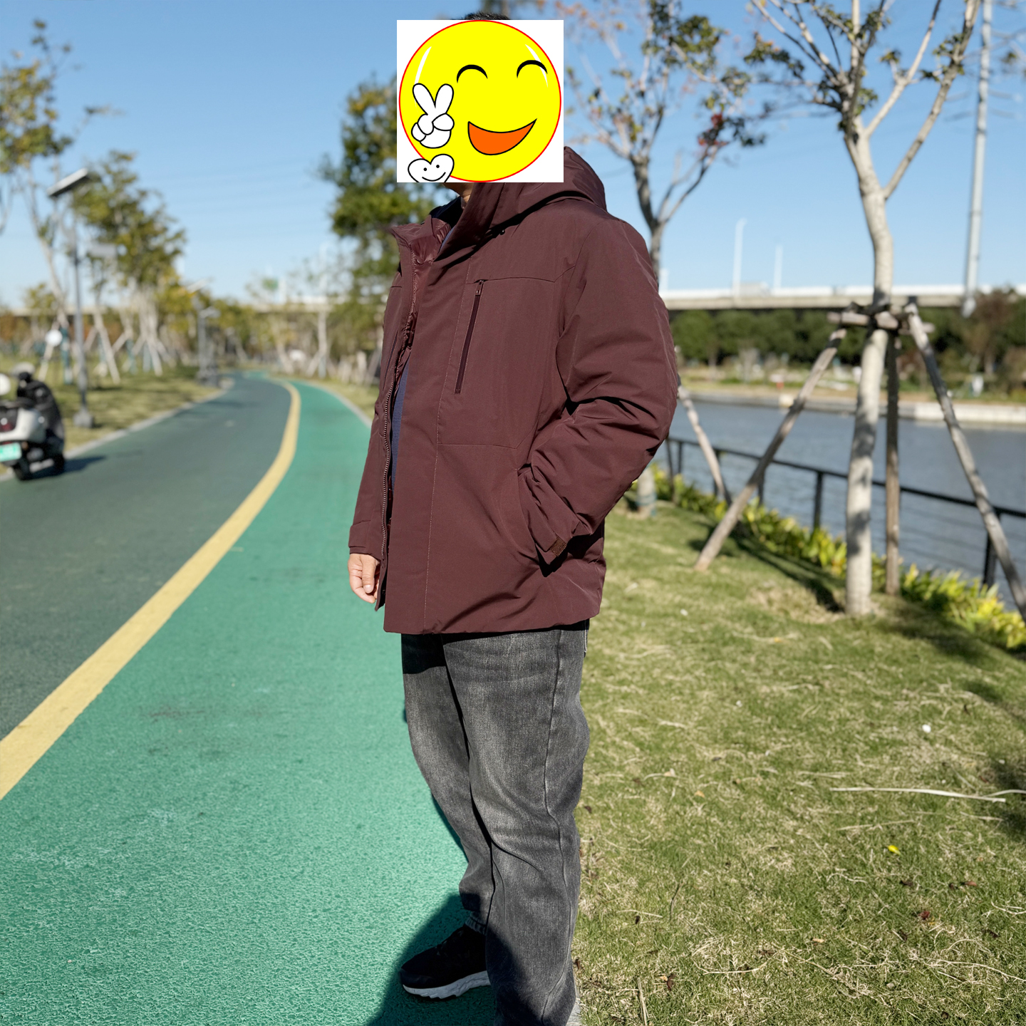 25冬新款男装高性能复合连帽外套保暖防风防水羽绒服上衣E478277