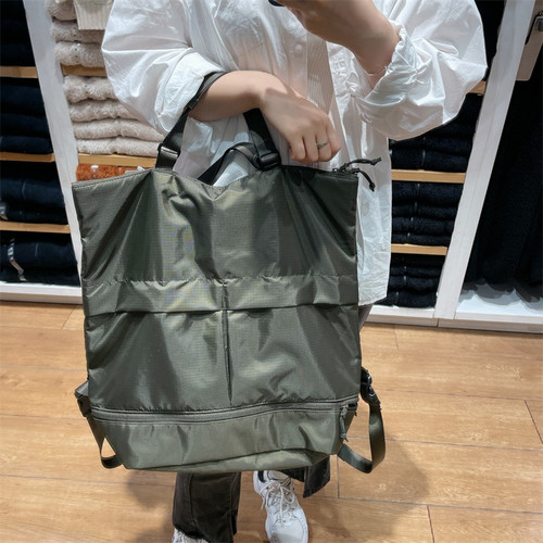 原单品质手提包纯色男女两用背包肩带可调防泼水旅行包451465