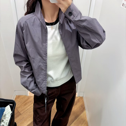 原单品质合作款/女装男装棉混纺立领短外套早春26春夏新款E484032
