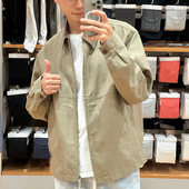 484249休闲拉链短茄克外套巴恩风翻领夹克478230 女装 25新款 男装