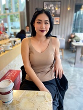 梁宏蓝大码女装胖妹妹春夏款V领针薄款织吊带背心