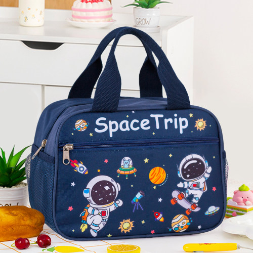 卡通学生保温饭盒袋手提包