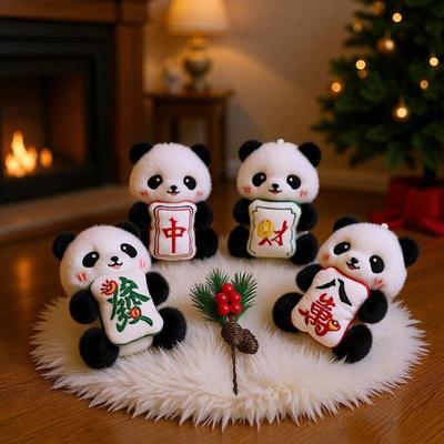 【热销TIO3】麻将发财熊猫挂件