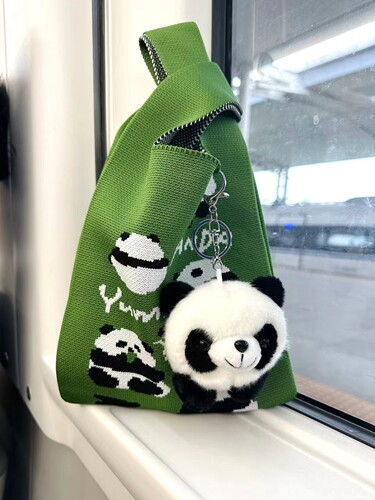 大熊猫包包针织成都纪念品