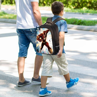 新款 b455 闪电侠幼儿园小学轻便大容量防水防污儿童双肩包开学季