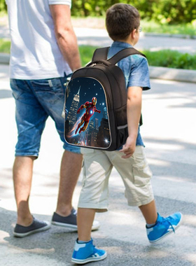 新款动画人物幼儿园小学轻便大容量防水防污儿童双肩包开学季e434