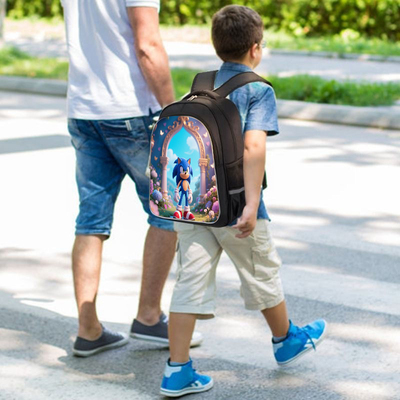 新款动漫人物幼儿园小学书包轻便大容量防水双肩包d457