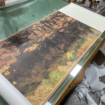 法海寺壁画赴会西赴会东帝释天大普贤水月观音文殊菩萨微喷装饰画