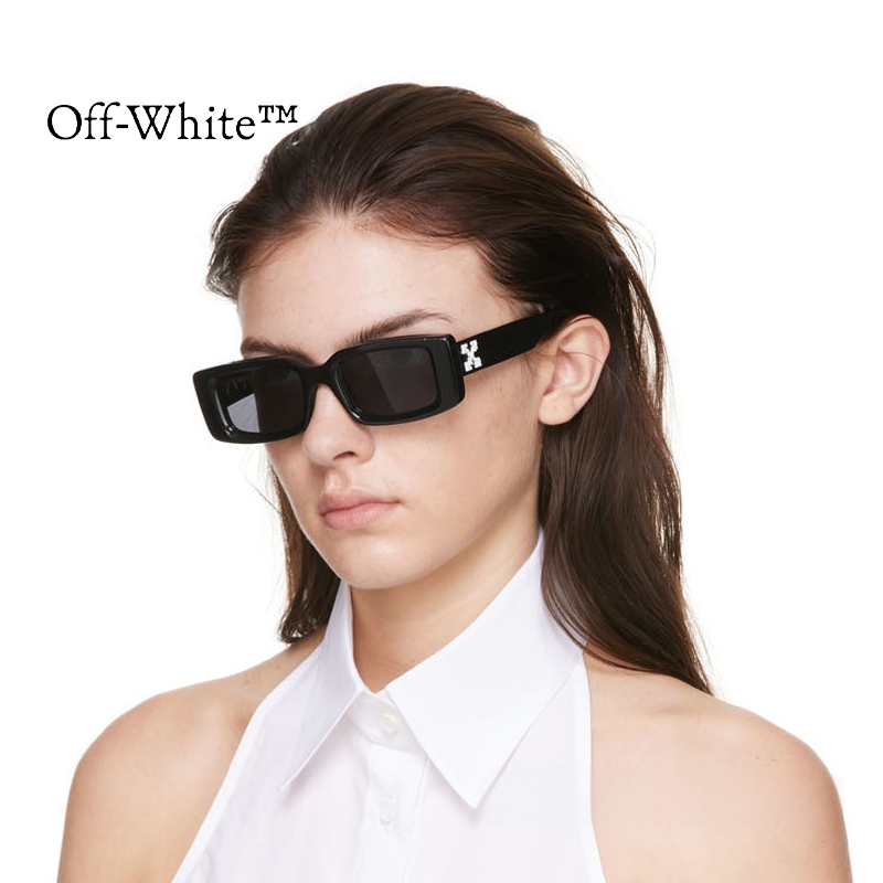 OFF WHITE墨镜潮牌街头时尚箭头LOGO男女嘻哈窄框太阳镜 OERI016