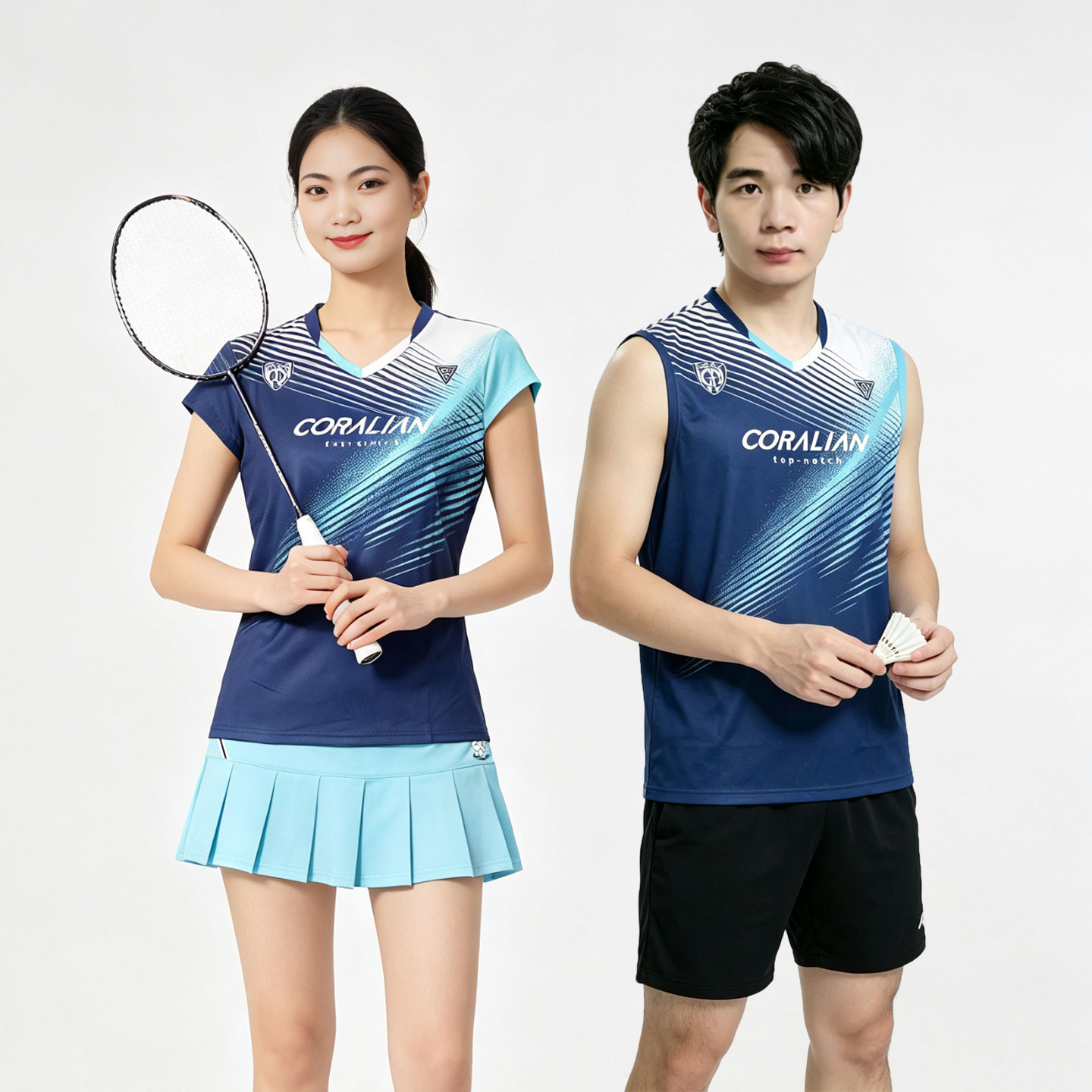 2026新款羽毛球服无袖男女套新图片