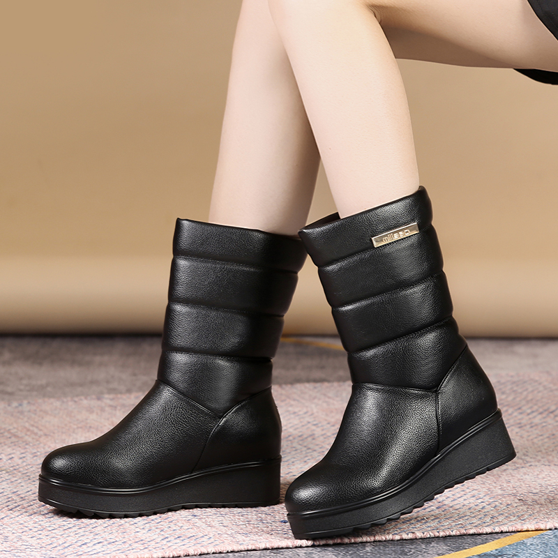 厚底棉靴子加厚保暖雪地靴