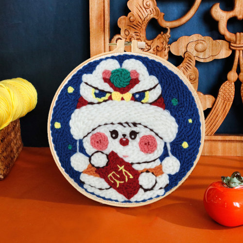 戳戳绣diy手工材料包兔年兔子