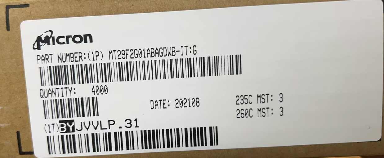 MT29F2G01ABAGDWB-ITG全新配单
