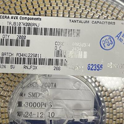 原装正品钽电容100UF6.3V3528