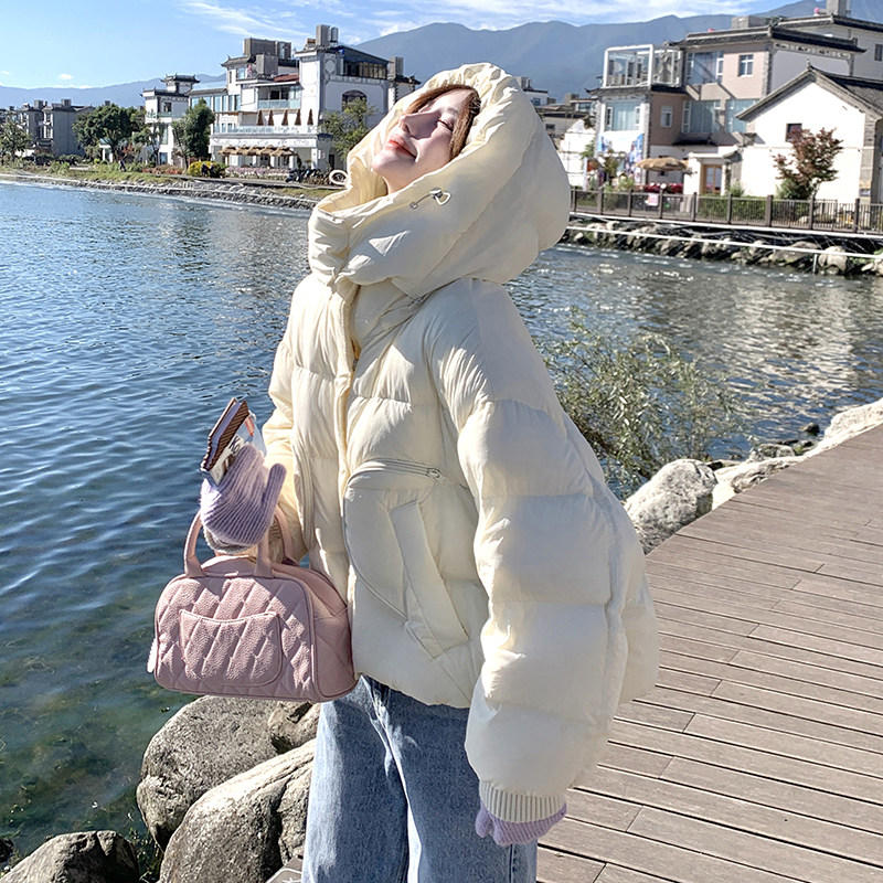 现货羽绒女短款90超轻加厚小个子泡芙冬外套8211P265K388图片